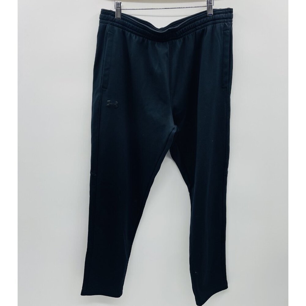 Under Armour Mens XL‎ Drawstring Loose Fit Fleece Lined Athletic Pants Black 008